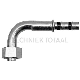 Manuli Clutch 90° airco female thread 3/4”-16-UNF, Gr.8 DN10