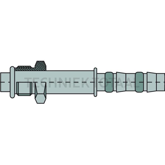 Manuli Rechte Kupplung Außengewinde 7/8”-14-UNS, Gr.10 DN13, 91,6 mm | 8881400590, C38010-10-10