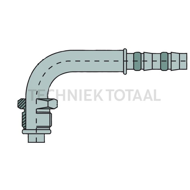 Manuli Kupplung 90° Außengewinde 3/4" - 18-UNS, Größe 8 DN10 | C38090-08-08, 8881400595