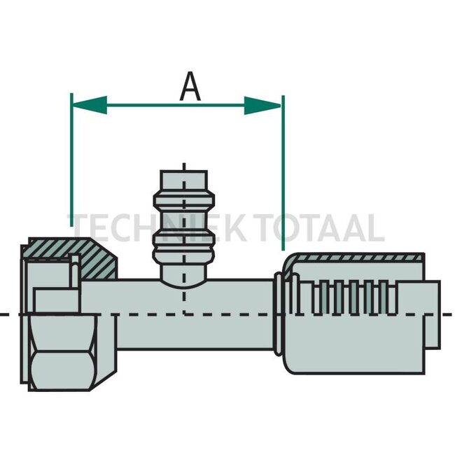 WAECO Clutch 0° Gr.6 DN8, 5/8" - 18UNF-2B, A 48 mm, B 16 mm | 8881400216