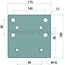 Walterscheid Bolt-on plate 170 x 180 x 20 mm, M16, hole pattern 140 x 80 mm, 8 holes | 8000583