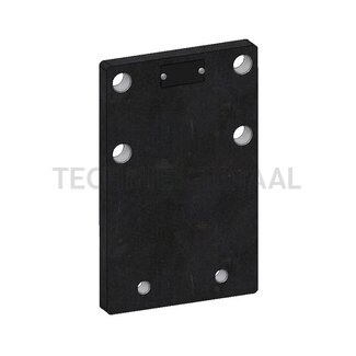 Walterscheid Anschraubplatte 170 x 180 x 20 mm, M16, Lochbild 140 x 80 mm, 6 Löcher