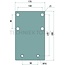 Walterscheid Anschraubplatte 170 x 280 x 20 mm, M16, Lochbild 140 x 80 mm, 6 Löcher | 8005145