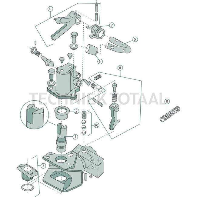 Walterscheid Coupling pin Ø 38 x 117 mm KU 9100, 9400, 9500, 9600 series | 8002422