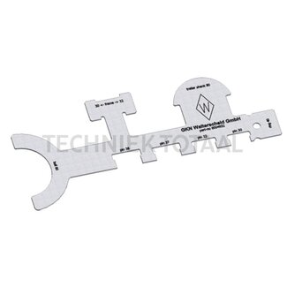 Walterscheid Universele mal koppelpen 30 - 38 mm, kogelkoppeling 80 mm