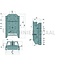 Scharmüller Anhängebockrahmen 330 mm, 75 kN, Stützlast 2000 kg Case IH 1255 - 1455 XL | 00.108.03.0-A02
