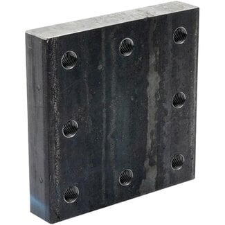 Scharmüller Anschweißplatte 200 x 200 x 40 mm, M20, Lochbild 145 x 145 mm