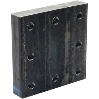 Scharmüller Weld-on plate 200 x 200 x 40 mm, M20, hole pattern 145 x 145 mm