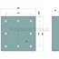 Scharmüller Anschweißplatte 200 x 200 x 40 mm, M20, Lochbild 145 x 145 mm | 00.645.01.0