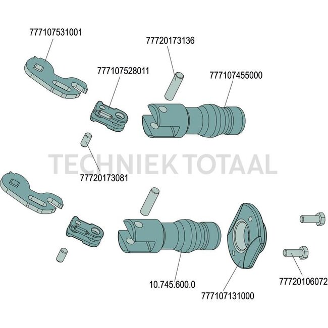 Scharmüller Kuppelbolzen Anhängerkupplung A10, A11 Ø 38 mm, 120 mm, Komplettsatz | 02.480.020