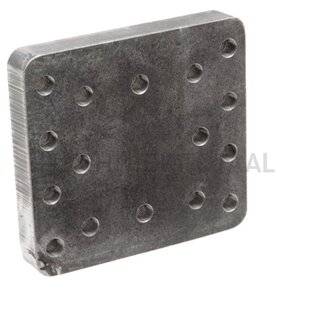 ROCKINGER Bolt-on plate 200 x 185 x 30 mm, M16, hole pattern 100 x 110 x 110 mm