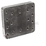 ROCKINGER Bolt-on plate 200 x 185 x 30 mm, M16, hole pattern 100 x 110 x 110 mm | ROE70305