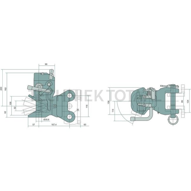 ROCKINGER Trailer coupling hitch pin 38 mm, 1500 kg, black | RO865A04320