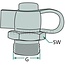 Wabco Testaansluiting buitendraad M22 x 1,5, SW 27, 36 mm | 076.351-00, 463 705 102 0, 463 705 103 0