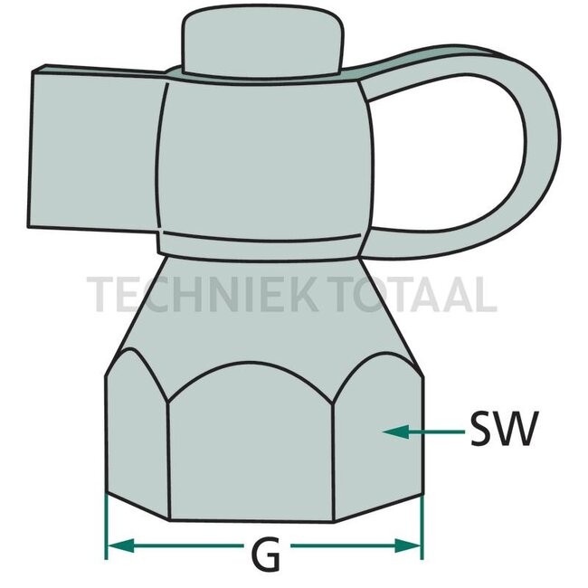 Wabco Prüfanschluss Außengewinde M22 x 1,5, SW 27, 36 mm | 076.351-00, 463 705 102 0, 463 705 103 0