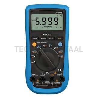 Jaltest Multimeter digitaal AutoRange, 9 V batterij, CAT III 1000 V