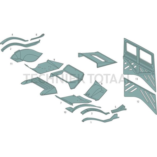 GRANIT End piece left Mercedes-Benz U 424 - U 437 | A4256110639