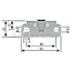 Stabilus Angle plate 54 x 22 x 26,5 mm, 700 N, ball-Ø 6 mm