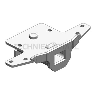 Scharmüller Disselconsole binnenbreedte 81 mm, Kioti grijs, 10,5 kg Deutz-Fahr