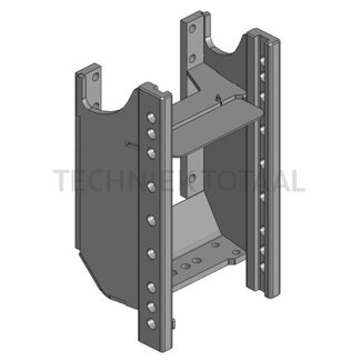 Scharmüller Trekhaakframe rail 330 mm, geleiding 32 mm, 89,3 kN, 3000 kg
