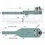 Scharmüller Tragplatten Kugel 80, 93,6 kN, 1090 x 250 mm, 2 Herzbolzen McCormick