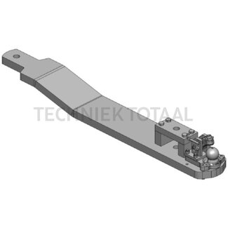 Scharmüller Draagplaat kogel 80, 91,3 kN, 1819 x 250 mm, 1 hartbout