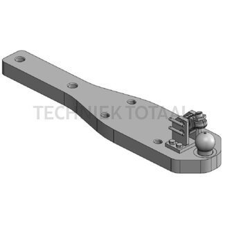 Scharmüller Draagplaat kogel 80, 1137 x 260 mm, dikte 60 mm, 118 kN