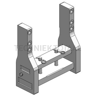 Scharmüller Zugpendelrahmen 118 kN, Stützlast 3000 kg, Pulver Beschichtung Schwarz