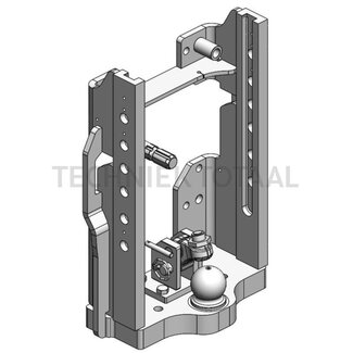 Scharmüller Anhängebockrahmen Standard Kugel 80, 104 kN, 4000 kg, rail 390 mm