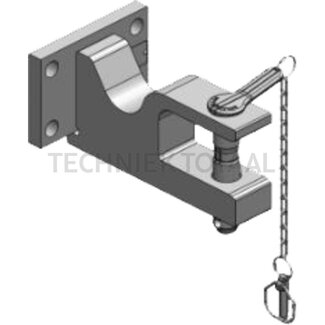 Scharmüller Drawbar flange pin-Ø 31,5 mm, working length 240 mm, category 2, M20