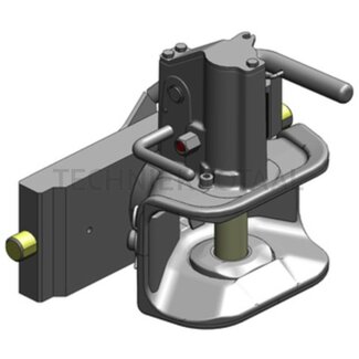Scharmüller Automatic hitch 82,4 kN, rail 330 mm, locking pin Ø 25 mm