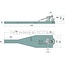 Scharmüller Support plate ball 80, 1200 x 296 mm, thickness 50 mm, 84,1 kN