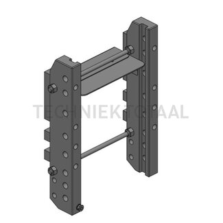 Scharmüller Trekhaakframe standaard 120,2 kN, 3000 kg, rail 390 mm
