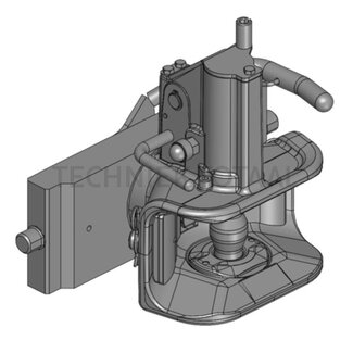 Scharmüller Zugmaul Automatik 82,4 kN, rail 311 mm, Sicherungsbolzen Ø 22 mm