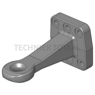 Scharmüller Zugöse Flansch Ø 40 mm, Arbeitslänge 252 mm, Lochbild 110 x 100 mm
