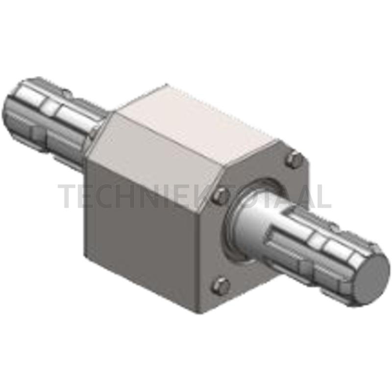 Scharmüller Aftakas tussenlager Ø 35 mm (1 3/8"), 320 mm, 75 x 60 mm, M16