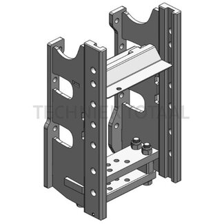 Scharmüller Trekhaakframe voorbereid voor trekpendel 71,9 kN, 2000 kg, rail 335 mm