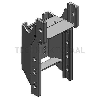 Scharmüller Trekhaakframe standaard Dc 27 kN, 1000 kg, rail 255 mm