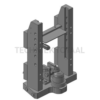 Scharmüller Trekhaakframe standaard kogel 80, 89,3 kN, 3000 kg, rail 311 mm