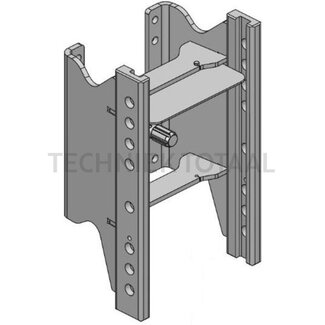 Scharmüller Trekhaakframe standaard Dc 45,5 kN, 2000 kg, rail 330 mm
