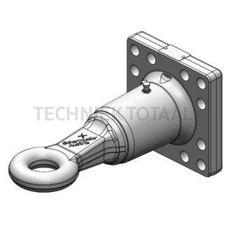 Scharmüller Zugöse cuna Ø 50 mm, Arbeitslänge 332 mm, Lochbild 160 x 160 mm