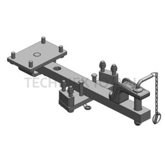 Scharmüller Dissel ombouwset pen-Ø 31,5 mm, 685 mm, categorie 2, zwart