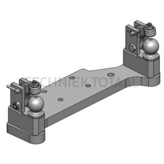 Scharmüller Zwangslenkung beidseitig 2 ton, 250 mm, K50, AGCO Grau, 25 kg