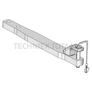 Scharmüller Dissel pen-Ø 38 mm, 1172 mm, categorie 3, Claas grijs
