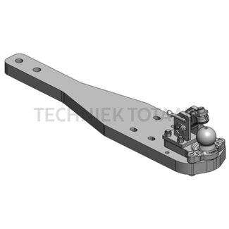 Scharmüller Draagplaat kogel 80, 1142 x 240 mm, dikte 50 mm, 89,3 kN