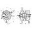 HELLA Generator 14 V / 65 A, poelie-Ø 70 mm Massey Ferguson 243 - 4255 | 8EL 015 643-481, 3698016M91
