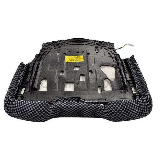 GRAMMER Sitzpolster 522 450 mm stof Blau Schwarz mit 12V / 24V Heizung | 1293782