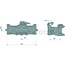 Sauermann Anhängerkupplung rail 330 mm, Kuppelbolzen 31 mm, 97,1 kN John Deere | JAL222036, AL222036