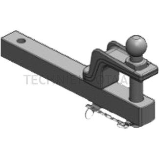 Scharmüller Drawbar pin-Ø 31,5 mm, 460 mm, category 2, Kioti gray
