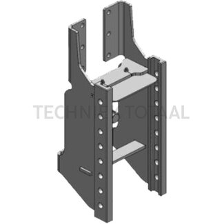 Scharmüller Trekhaakframe 17 kN, railbreedte 200 mm, oplegdruk 500 kg